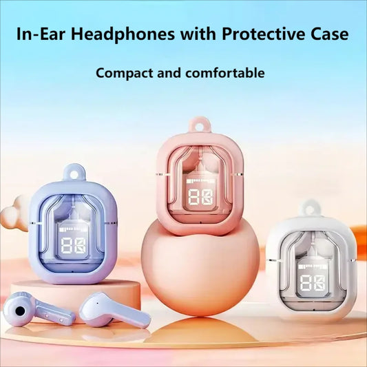 T2 Tws Wireless Bluetooth Headset Fone Bluetooth Earphones Digital Display Stereo Sound Earbuds bluetooth headphones headset