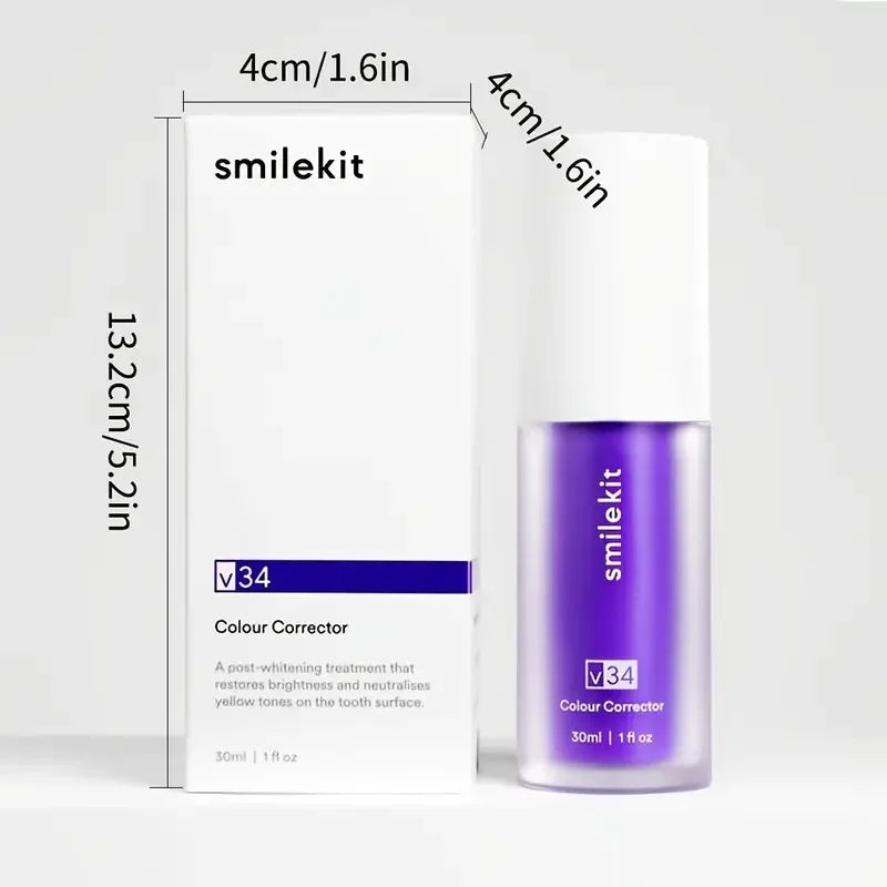 Hismile v34 Colour Corrector Serum Purple Teeth Whitening