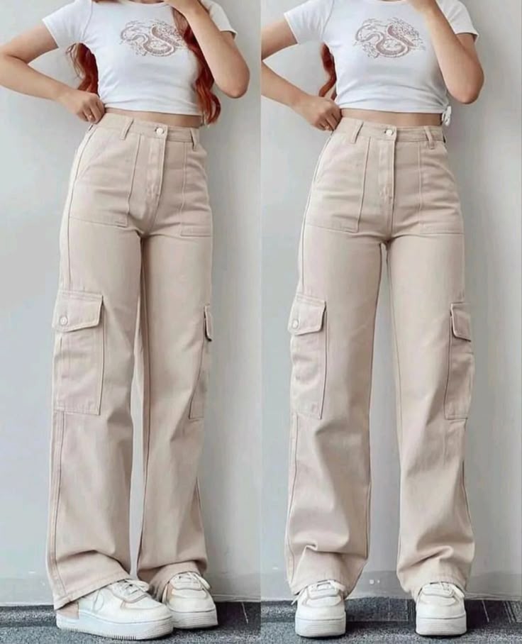 ZARA Unisex Skin Cargo Jeans