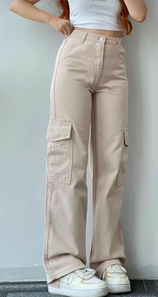 ZARA Unisex Skin Cargo Jeans