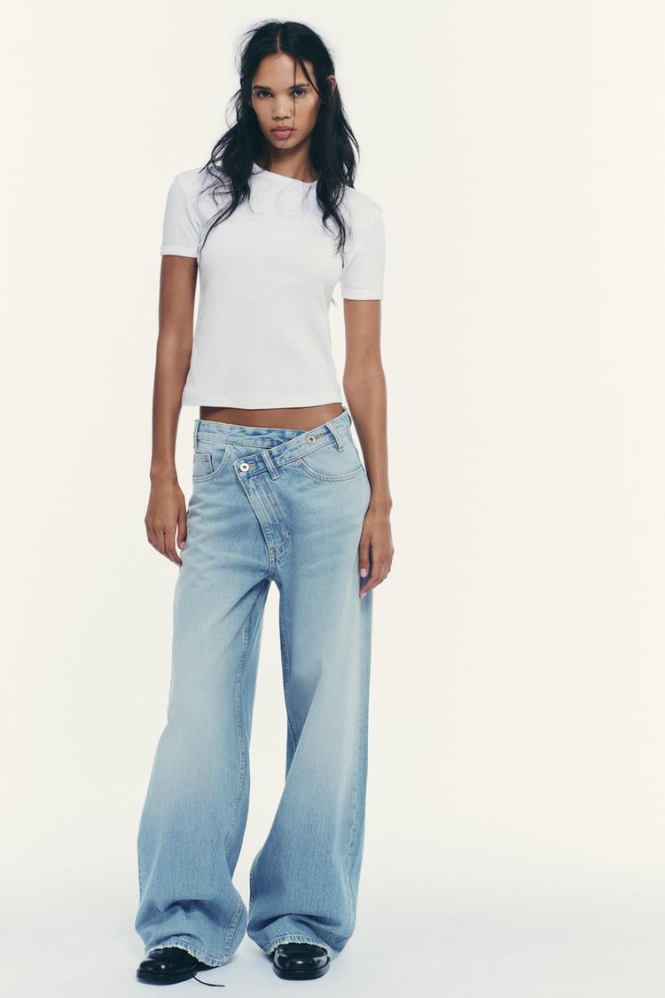 ZARA WIDE LEG BAGGY JEANS