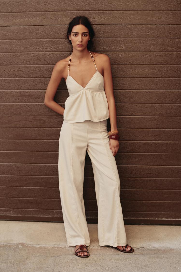ZARA WIDE LEG BAGGY JEANS