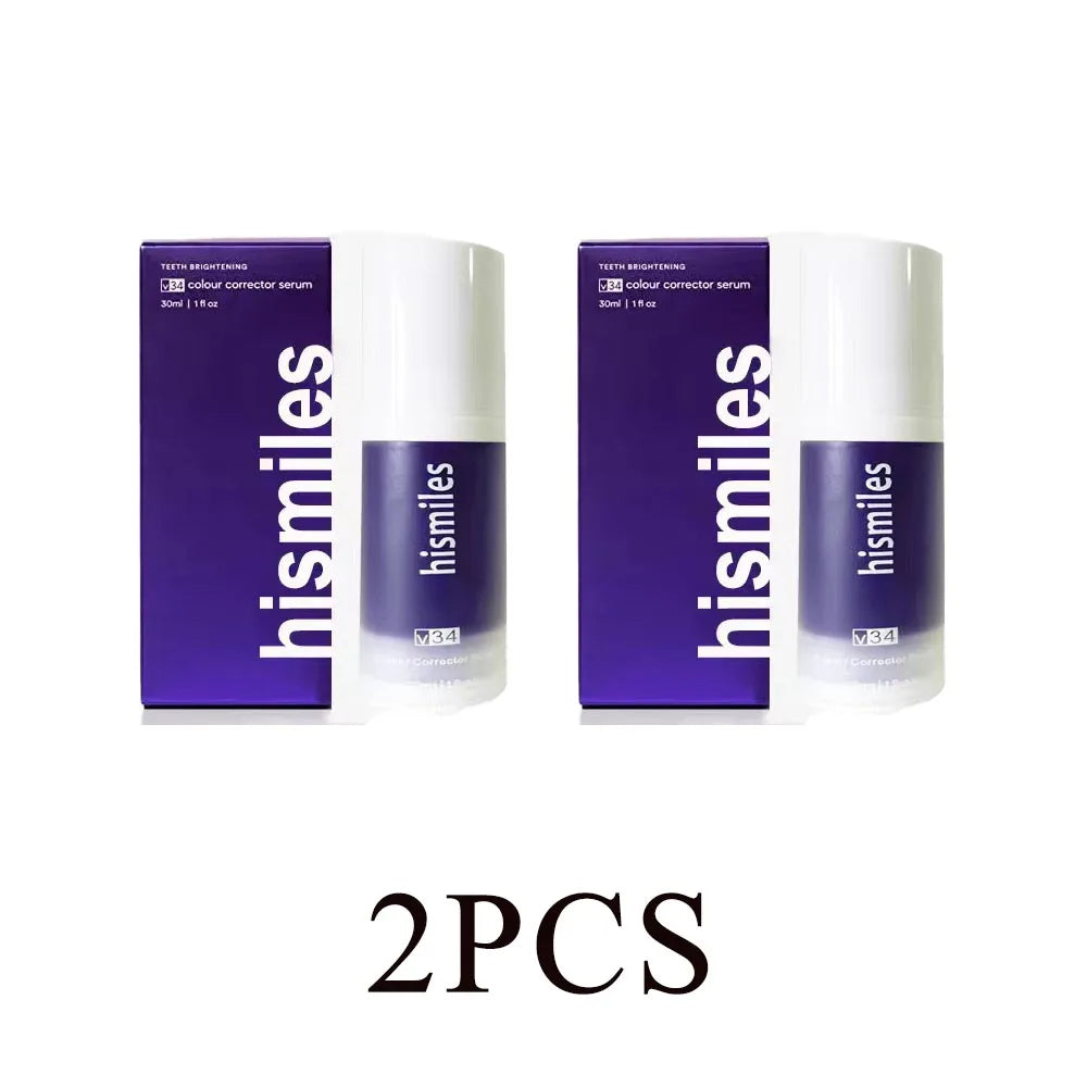 Hismile v34 Colour Corrector Serum Purple Teeth Whitening