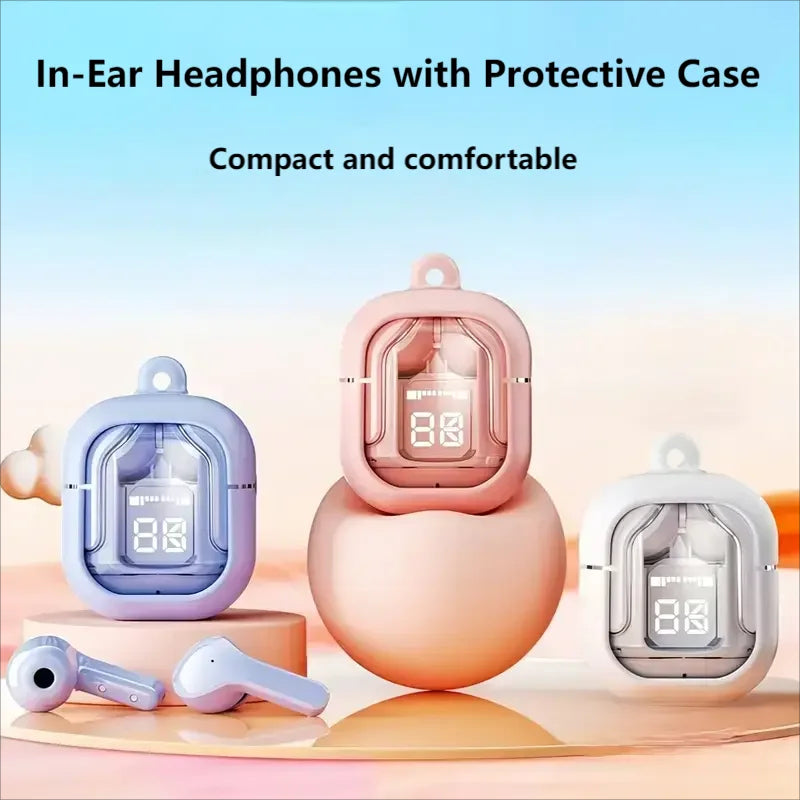 T2 Tws Wireless Bluetooth Headset Fone Bluetooth Earphones Digital Display Stereo Sound Earbuds bluetooth headphones headset