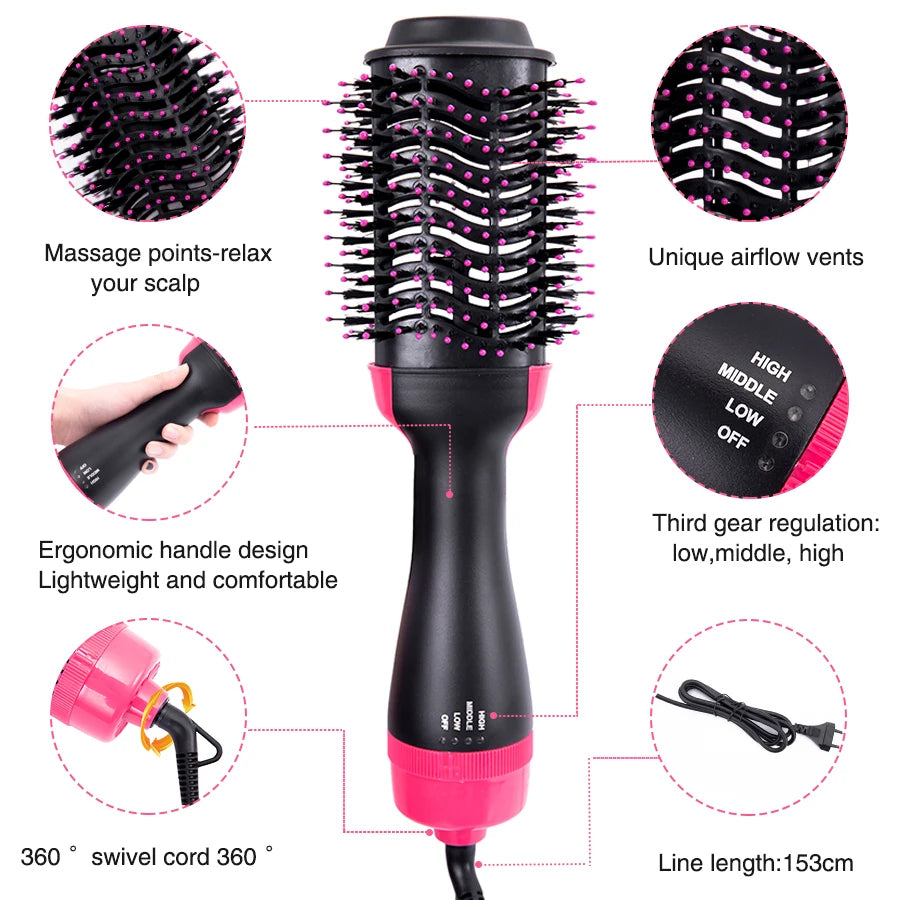 1 One Step Round Brush For Hair