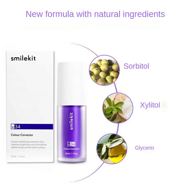 Hismile v34 Colour Corrector Serum Purple Teeth Whitening