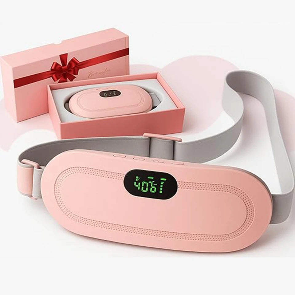 Period Cramp Massager Menstrual Heating Pad Dysmenorrhea Relieving Belt