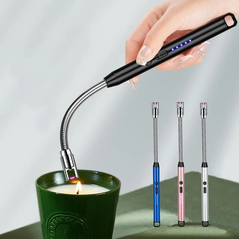 USB Rechargeable Lighter Kitchen Candle Outdoor BBQ