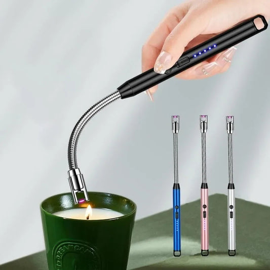 USB Rechargeable Lighter Kitchen Candle Outdoor BBQ
