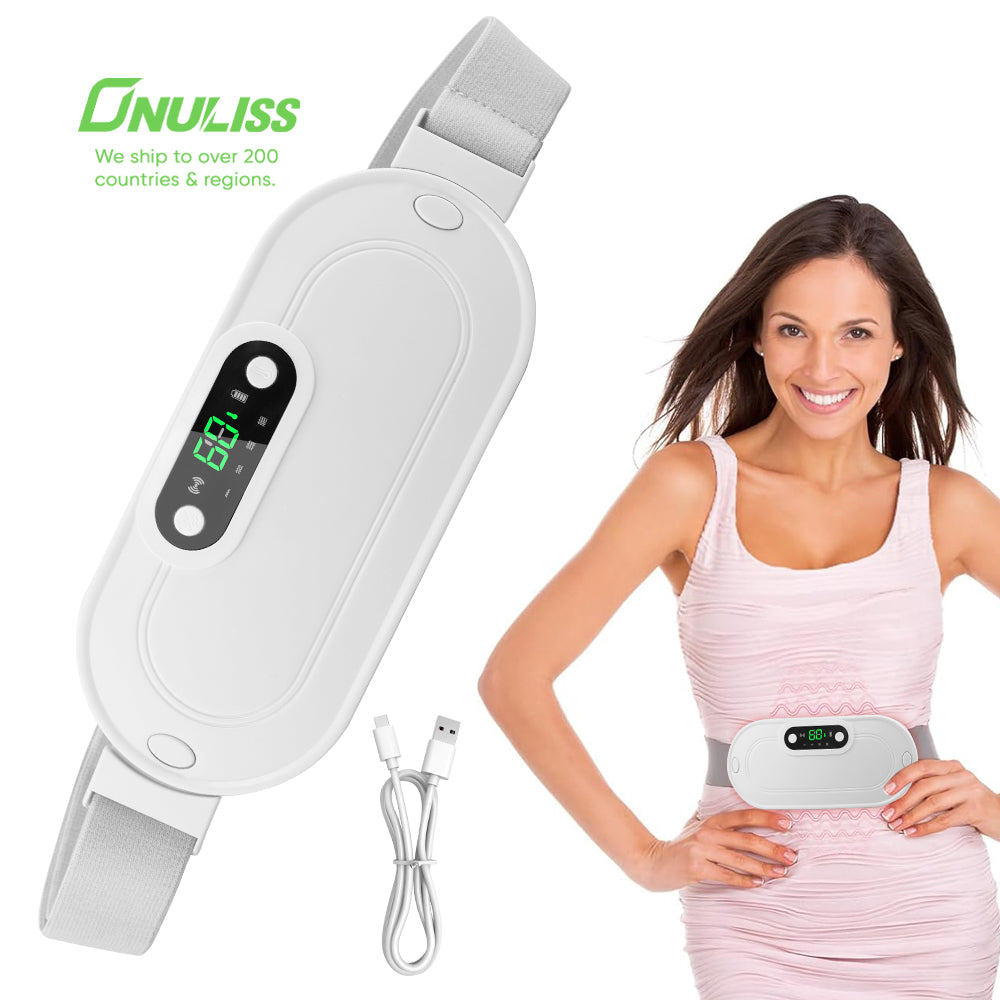 Period Cramp Massager Menstrual Heating Pad Dysmenorrhea Relieving Belt